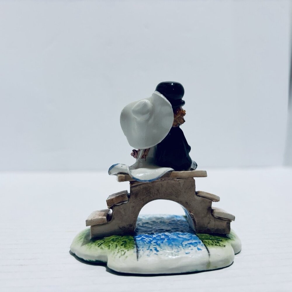 Signed Handcrafted Italian Boy Girl Couple Spaghetti Hair Figurine Zampiva Italy - Picture 6 of 8
